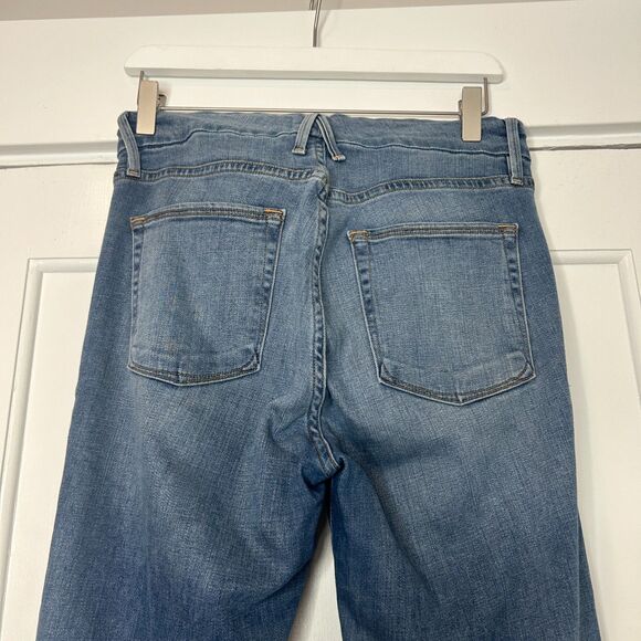 Good American Good Straight Jeans Ankle Crop Size 29 8 Style GASL103 - Picture 5 of 8